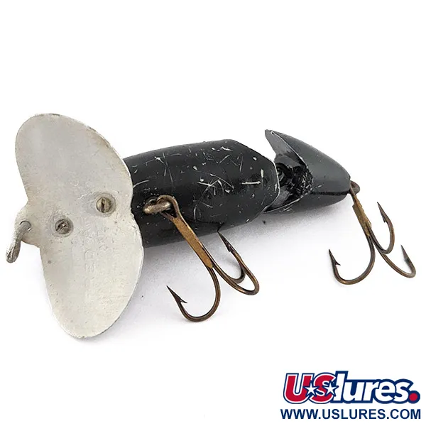 Fred Arbogast Jitterbug Jointed, 10g Musta, Pintauistin #22524