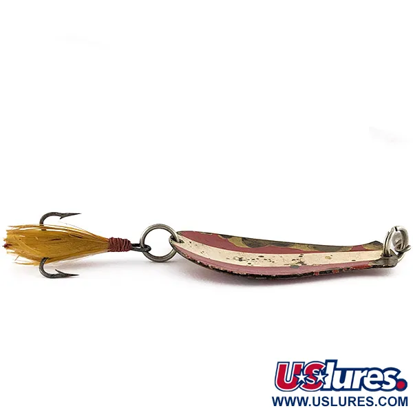 South Bend Spoon-Oreno, 14 g, puna-valkoinen/messinki, lusikkauistin #22603