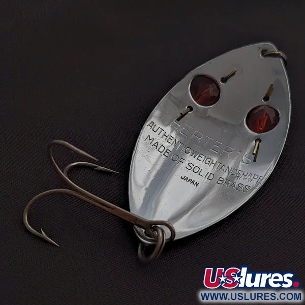 Herter's Glass Eye Spoon, 21g, nikkeli/punaiset silmät, lusikkauistin #22641