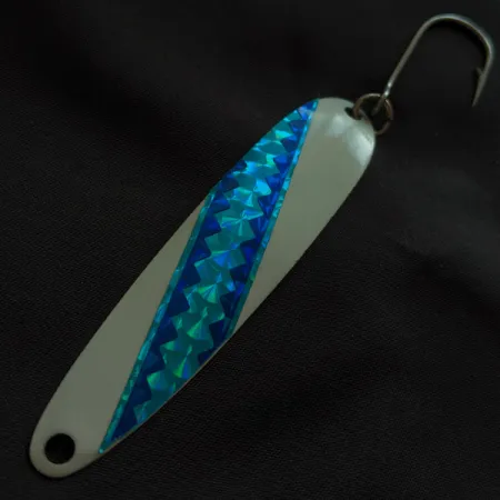 Stinger Michigan Flutter Spoon, valkoinen/hologrammi, 8g, lusikkauistin #22865
