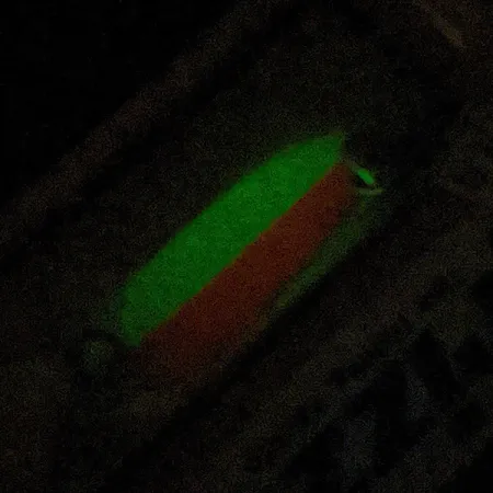 Andy Reekers Grizzly, 4,5g puna-valkoinen Glow, lusikkauistin #22974