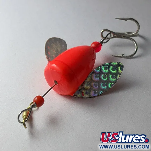 Yakima Bait Worden's Spin-n-Glo Winged, puna-oranssi, 1,5g, kelluva houkutin #23026