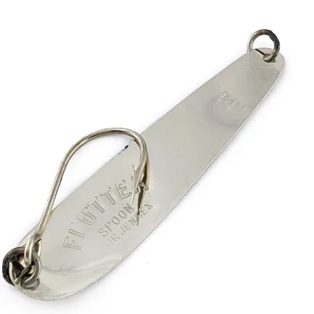 Luhr Jensen Flutter Spoon 44, 4g, nikkeli/sininen, lusikkauistin #23239