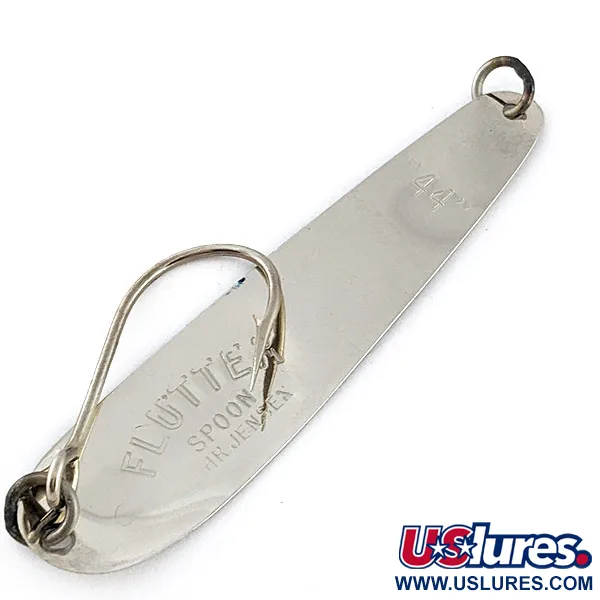 Luhr Jensen Flutter Spoon 44, 4g, nikkeli/sininen, lusikkauistin #23239