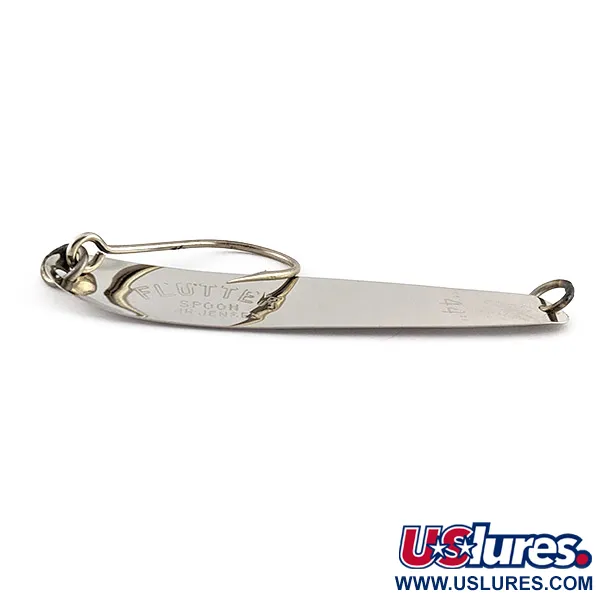 Luhr Jensen Flutter Spoon 44, 4g, nikkeli/sininen, lusikkauistin #23239