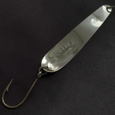 Luhr Jensen Flutter Spoon 44, 4g, nikkeli/sininen, lusikkauistin #23239