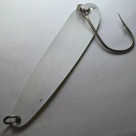 Luhr Jensen Westport Wobbler, 14g, kelta/vihreä/valkoinen UV, lusikkauistin #23257