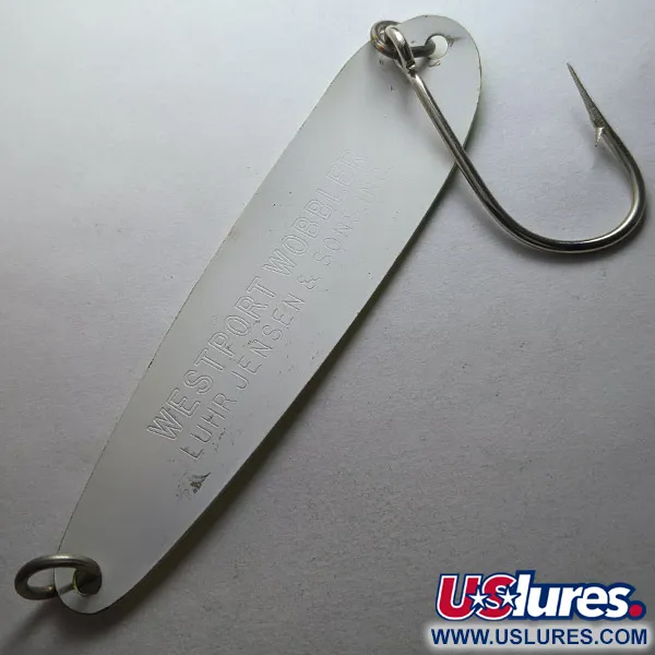 Luhr Jensen Westport Wobbler, 14g, kelta/vihreä/valkoinen UV, lusikkauistin #23257