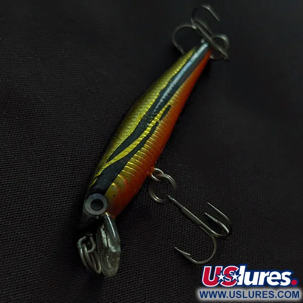 Yo-Zuri Pin's Minnow 50F, 2g, Kulta/Musta/Oranssi, Vaappu #23274