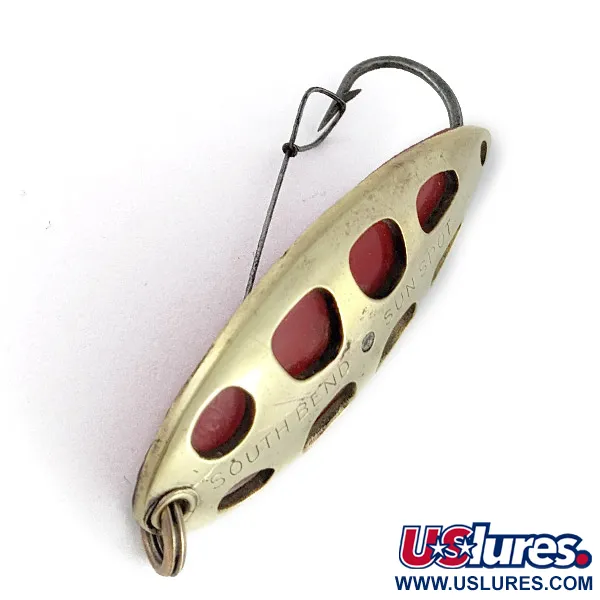South Bend Sun Spot, kulta/punainen, 14g, lusikkauistin #23358