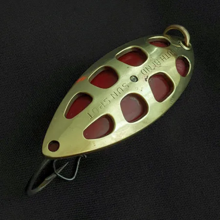 South Bend Sun Spot, kulta/punainen, 14g, lusikkauistin #23358