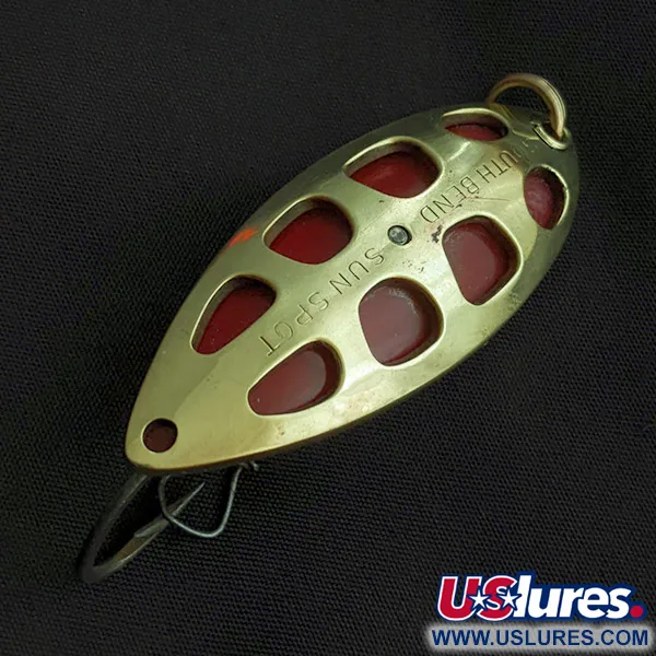 South Bend Sun Spot, kulta/punainen, 14g, lusikkauistin #23358