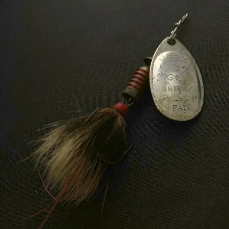 Mepps Aglia 3, 1/4oz hopea oravanhäntä, lippauistin #23570