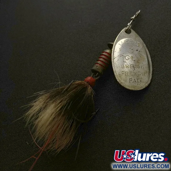 Mepps Aglia 3, 1/4oz hopea oravanhäntä, lippauistin #23570