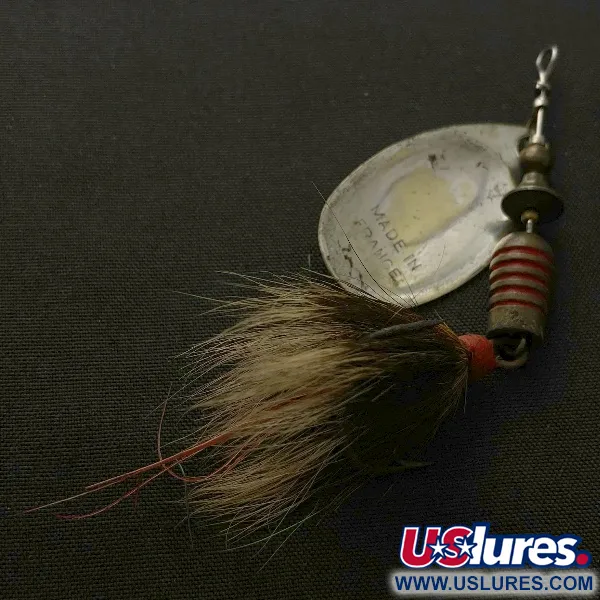 Mepps Aglia 3, 1/4oz hopea oravanhäntä, lippauistin #23570