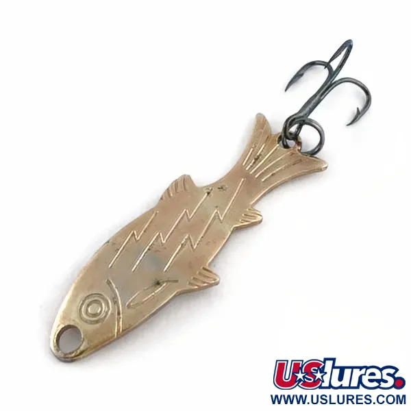 Atlantic Lures Golden Wobble-Fish, 5g, kupari, lusikkauistin #23698