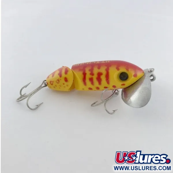 Fred Arbogast Jitterbug Jointed, 10g, Keltapunainen tiikeri, Pintauistin #23752