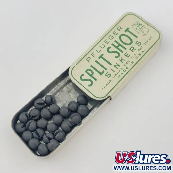 Pflueger Split Shot Sinkers, Käyttämätön, Haulipainot #23834