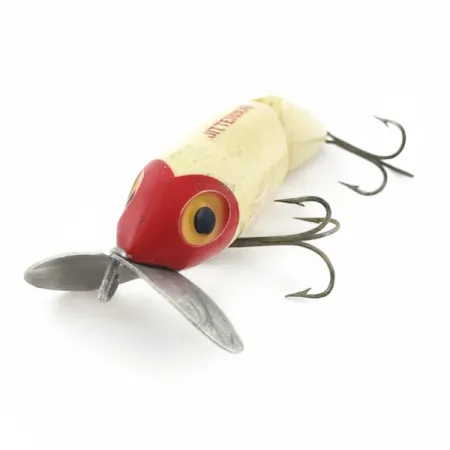Fred Arbogast Jitterbug Jointed, 14g, Red Head, pintauistin #23869