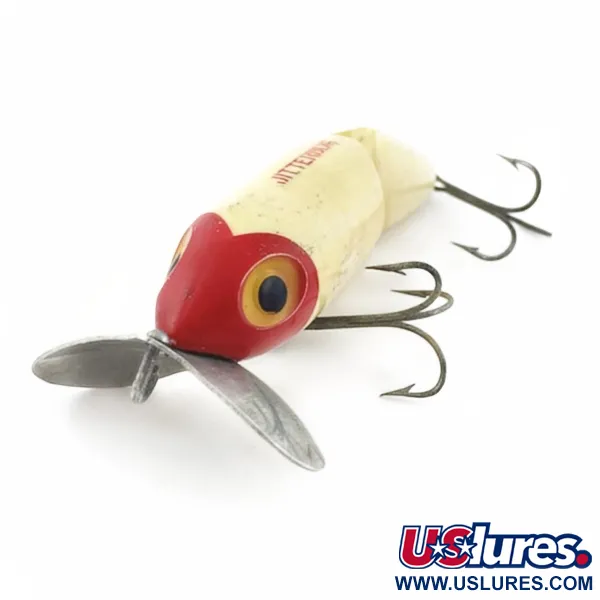Fred Arbogast Jitterbug Jointed, 14g, Red Head, pintauistin #23869