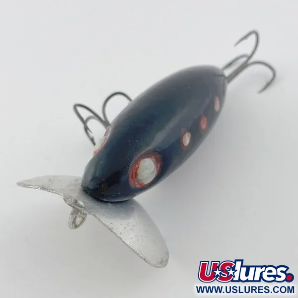 Fred Arbogast Jitterbug Early Bug Eye, Musta, 14g, Pintauistin #23870