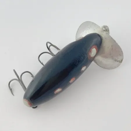 Fred Arbogast Jitterbug Early Bug Eye, Musta, 14g, Pintauistin #23870