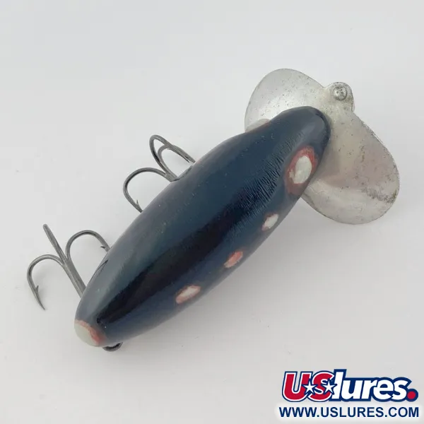 Fred Arbogast Jitterbug Early Bug Eye, Musta, 14g, Pintauistin #23870