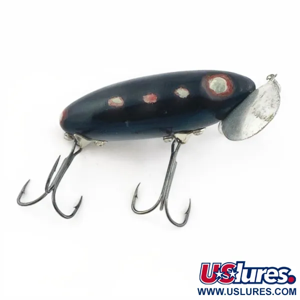 Fred Arbogast Jitterbug Early Bug Eye, Musta, 14g, Pintauistin #23870