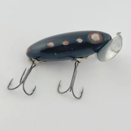 Fred Arbogast Jitterbug Early Bug Eye, Musta, 14g, Pintauistin #23870
