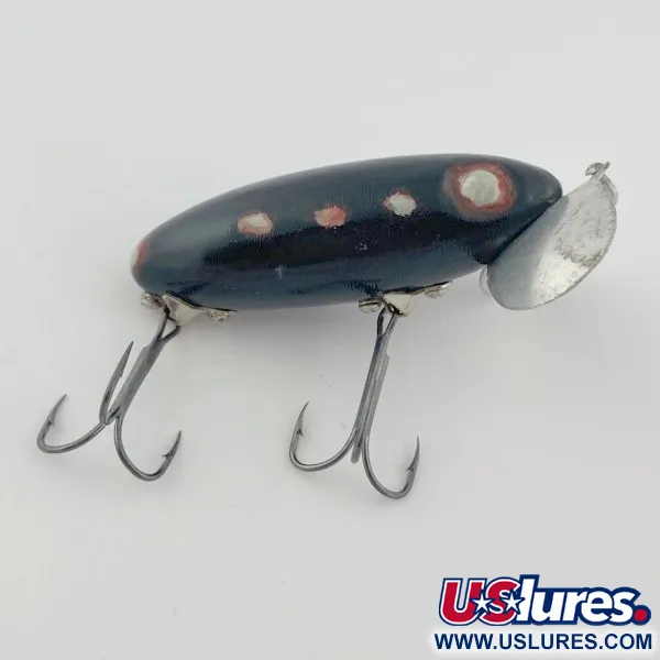 Fred Arbogast Jitterbug Early Bug Eye, Musta, 14g, Pintauistin #23870