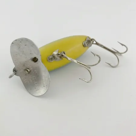 Fred Arbogast Jitterbug Early Bug Eye (1960s), 14g Vihreä tiikeri, pintauistin #23902