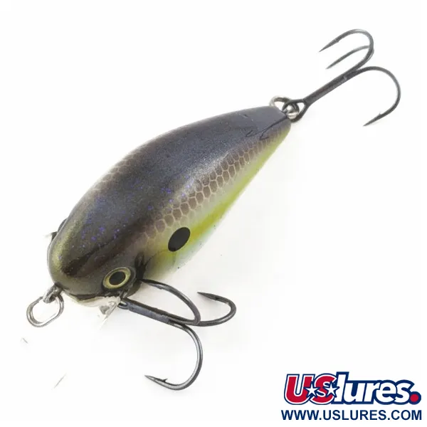 Strike King KVD 1.5 Silent square bill, Olive Sexy Shad, 12g, vaappu #23995
