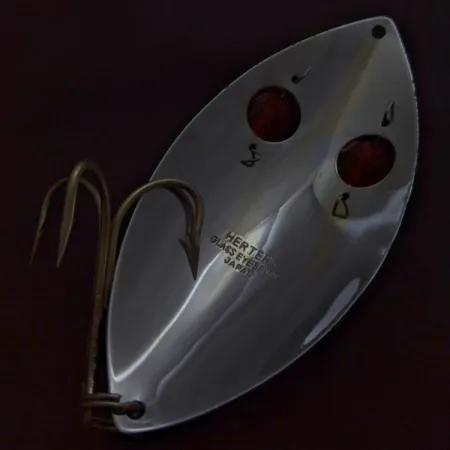 Herter's Glass Eye Spoon, 60g nikkeli/punaiset silmät, lusikkauistin #24036