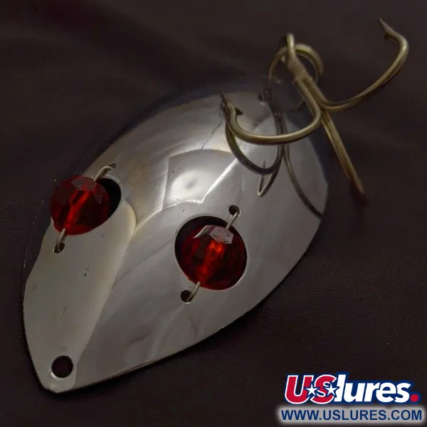 Herter's Glass Eye Spoon, 60g nikkeli/punaiset silmät, lusikkauistin #24036