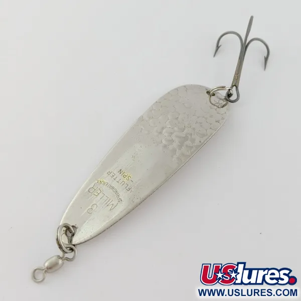 Miller Flutter Spin 3, 14g Hopea, Lusikkauistin #24041