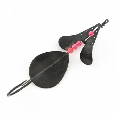 Lindy Skitter-Buzz Weedless, 10g, puna-musta, pintaviehe #24093