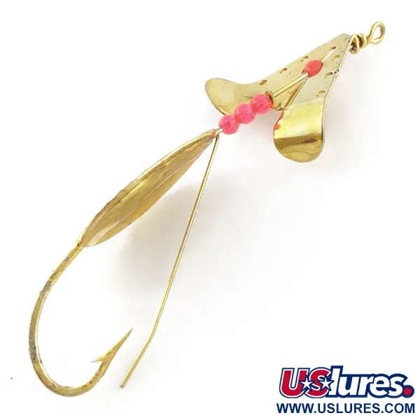 Lindy Skitter-Buzz, 7g, punainen/kulta, ruohosuojattu lusikkauistin #24094