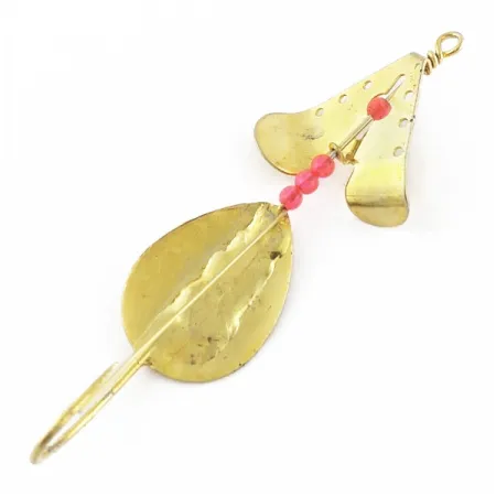 Lindy Skitter-Buzz, 7g, punainen/kulta, ruohosuojattu lusikkauistin #24094