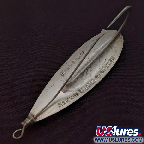 Johnson Silver Minnow Weedless, hopea, 12 g, lusikkauistin #24129