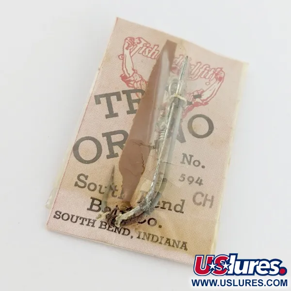 South Bend Trix-Oreno 594, hopea/punainen, 2g, perholusikka #24177