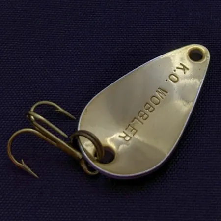 Acme K.O. Wobbler, 3,5g, valkoinen/musta/kulta, lusikkauistin #24191