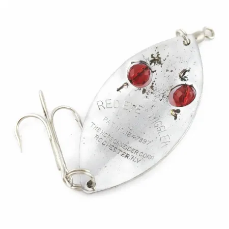 Hofschneider Red Eye Wiggler, 25g, nikkeli/punainen, lusikkauistin #24196