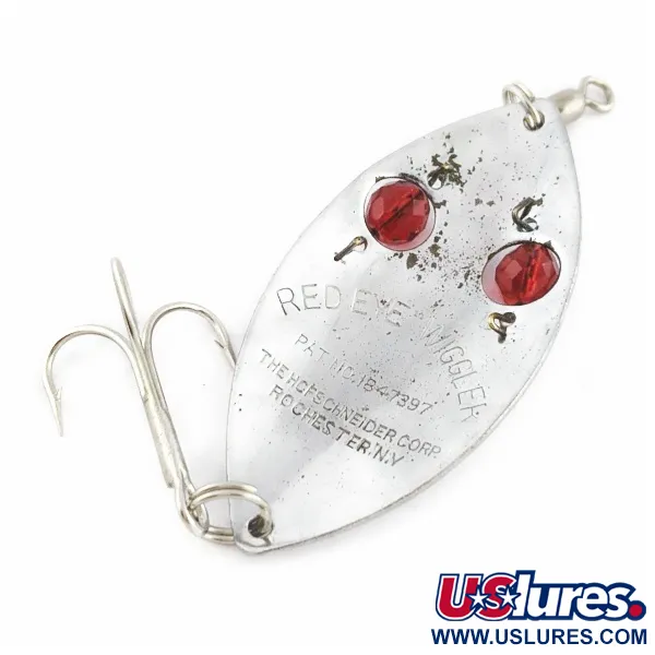 Hofschneider Red Eye Wiggler, 25g, nikkeli/punainen, lusikkauistin #24196