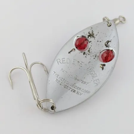 Hofschneider Red Eye Wiggler, 25g, nikkeli/punainen, lusikkauistin #24196