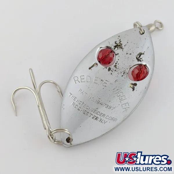 Hofschneider Red Eye Wiggler, 25g, nikkeli/punainen, lusikkauistin #24196