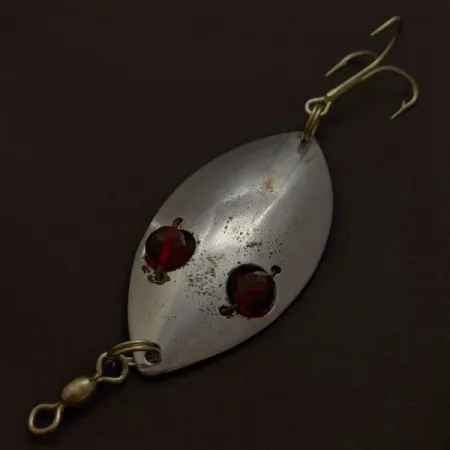 Hofschneider Red Eye Wiggler, 25g, nikkeli/punainen, lusikkauistin #24196