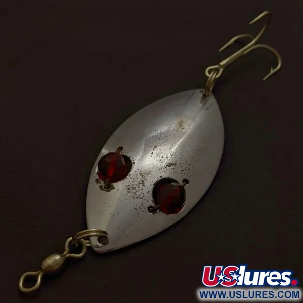 Hofschneider Red Eye Wiggler, 25g, nikkeli/punainen, lusikkauistin #24196