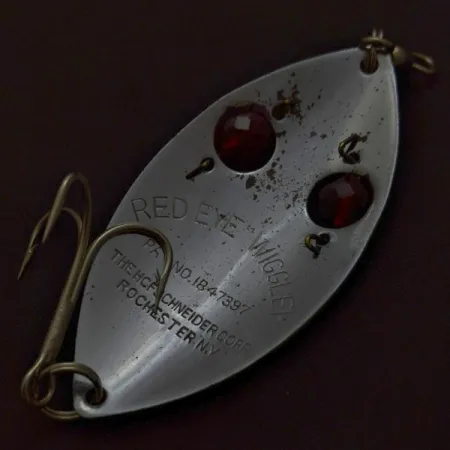 Hofschneider Red Eye Wiggler, 25g, nikkeli/punainen, lusikkauistin #24196