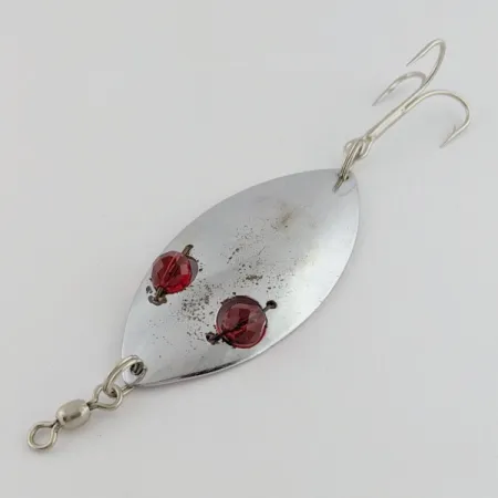 Hofschneider Red Eye Wiggler, 25g, nikkeli/punainen, lusikkauistin #24196