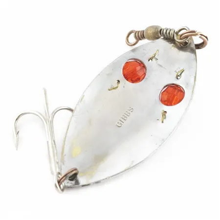 Gibbs Ruby Eye Wiggler, hopea/punainen, 25g, lusikkauistin #24277